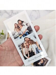 Imán personalizado con tira de fotos, recuerdo de foto familiar tipo cabina, regalo personalizado para compromiso, regalo del Día de San Valentín, para ella, para él, para mamá, para amigos, decoración del hogar, decoración, regalo personalizado