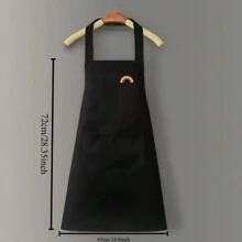 厨房围裙，防水防油，易擦手，适合餐饮服务，家庭烹饪，清洁。四季薄围裙，女士烹饪围裙，园艺围裙，防水防油围裙 - 彩色 - 查看 3