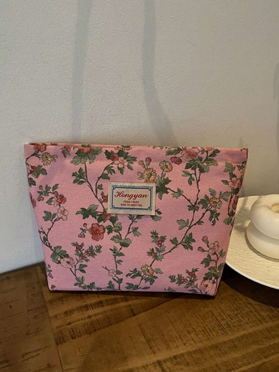 时尚百搭新款 PU 皮革化妆包收纳袋女士小钱包 - 粉色 - 查看 1