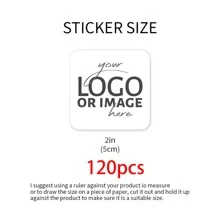 40pcs/80pcs/120pcs Customizable Personal Image Stickers, Suitable For Startups, Takeout Restaurants, Weddings, Gifts, Promotions - Fit For Gift Bags, Laptops, Water Bottles