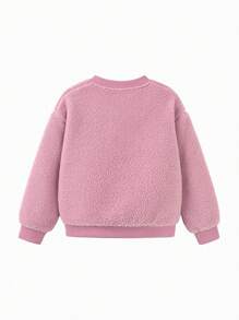 mini bala Tween Girl' Long-Sleeve Sweatshirt, Festive And Warm Winter Top - Pink - View 5