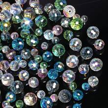 6/8/10mm AB Color Faceted Austrian Crystal Beads Round Cute Loose Spacer Beads For Jewelry Making DIY Elegant Bracelets Necklace Handmade Crafts Supplies - Beads - View 4