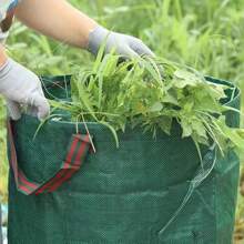 Garden Waste Bag 60L-500L Large Capacity Garden Bag Reusable Waterproof Leaf Sack Storage Collection Container For Garden Yard