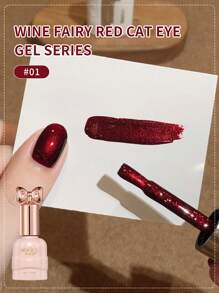 annies 10毫升/1支圣诞酒红色猫眼凝胶指甲油可卸甲油磁性猫眼指甲油凝胶指甲油美甲DIY指甲 - 彩色 - 查看 5