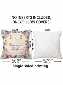 Federa per cuscino con stampa luna rosa, cuscino morbido per divano, camera da letto, soggiorno, decorazione per la casa, regali per feste, compleanni, lauree, E-I-D - Multicolore - Visualizzare 4