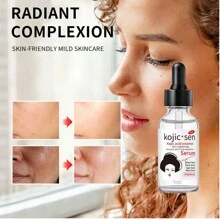 ALDTVQWA 曲酸亮白保湿面部精华液、皮肤修复保湿精华液、提亮肤色 - 白色 - 查看 6