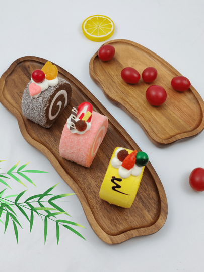 1/2PCS Acacia Wooden Tray, Wooden Tray, Creative Cloud Wooden Tray, Peanut Tray, Tableware Tray, Multi-Functional Multi-Scene Wooden Tray, Snack Bread Coffee Fruit Cake Snack Wooden Tray, Suitable For Kitchen Outdoor Living Room Restaurant, Valentine's Day Star/Moon/Lantern