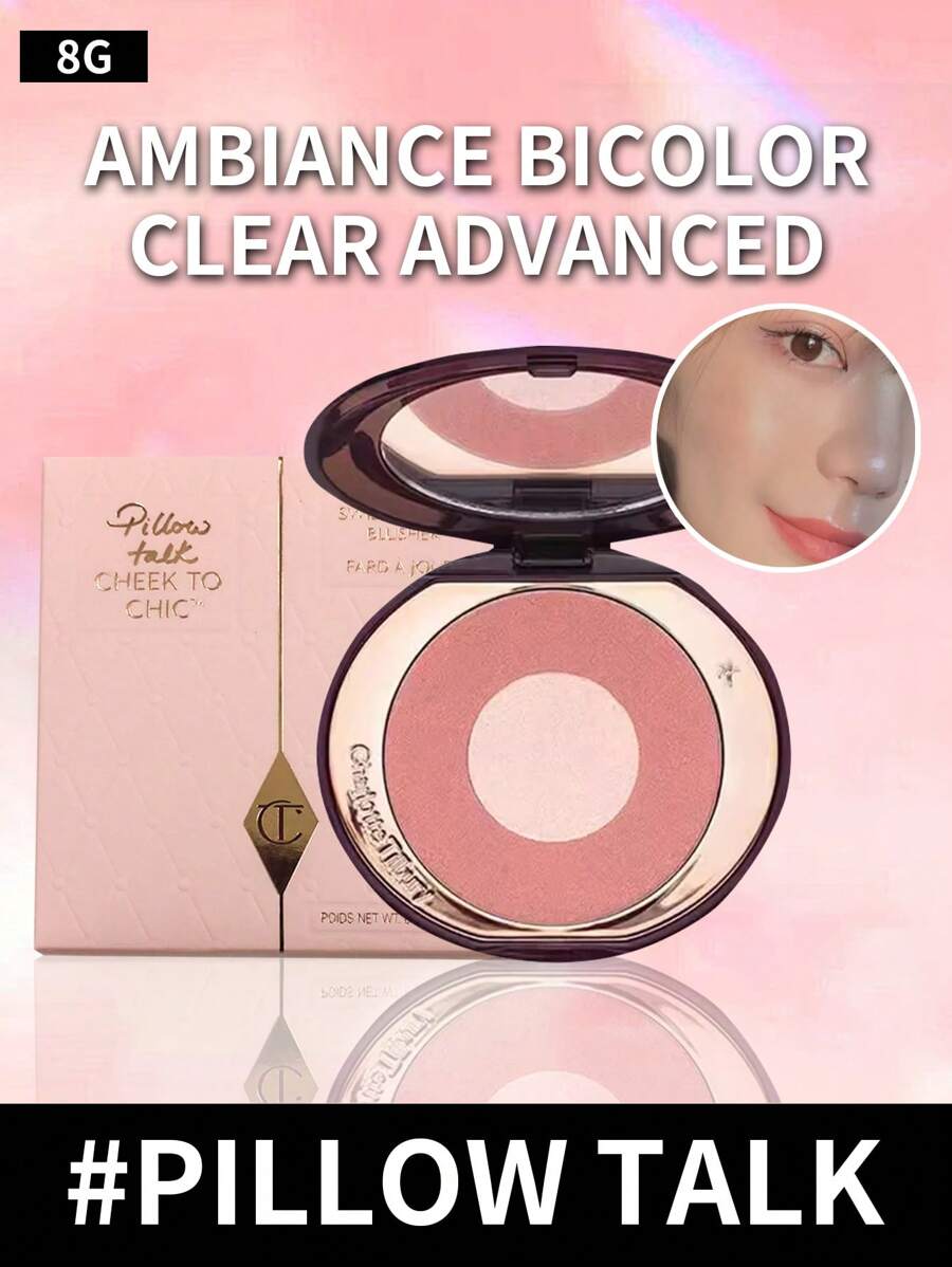 Charlotte Tilbury Cheek To Chic腮红 #Pillow Talk,8克/0.28盎司 | 双色腮红,打造自然红润光泽 | 可叠加涂抹 | 光泽透亮,轻盈持久 | 适合所有肤色 | 经典Pillow Talk色号 | 增添微妙光泽,适合日常及特殊场合妆容 - PILLOW TALK - 查看 1