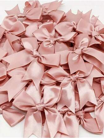 20pcs Charming Fabric Bow Wedding, Holiday Crafts, Gift Wrap, Gift Basket Decoration, Birthday Packaging, Holiday Decoration, Wreath Decoration, Wedding Decoration, Party Supplies , Attractive Decoration Valentine's Day