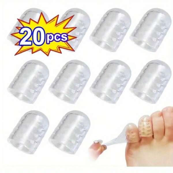 10 Stücke/20 Stücke atmungsaktive Zehentrenner-Schützer-Hülsen, Anti-Reibungs-Abdeckung für Frauen, Schweiß verhindernd, geeignet zum Tragen von Schuhen