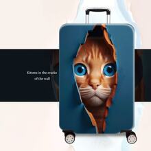 1pc Animal Print Pattern Series, Thickened Suitcase Protective Cover, Thickened Luggage Accessories, Suitable For Business, Business Trip, Vacation, Travel, Luggage Drop-Off, Back To School, Add Color To Your Suitcase. Suitable For 20-28 Inch Boxes. Graduation Travel Accessories Summer Travel Essentials Bag For School School Accessories School Stuff - Multicolor - View 8