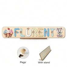 Easter Toy-Custom Wooden Puzzle,Perfect Easter Gift For Baby's First Birthday,Montessori Toy For Kids - With Nails and Bracket - View 14
