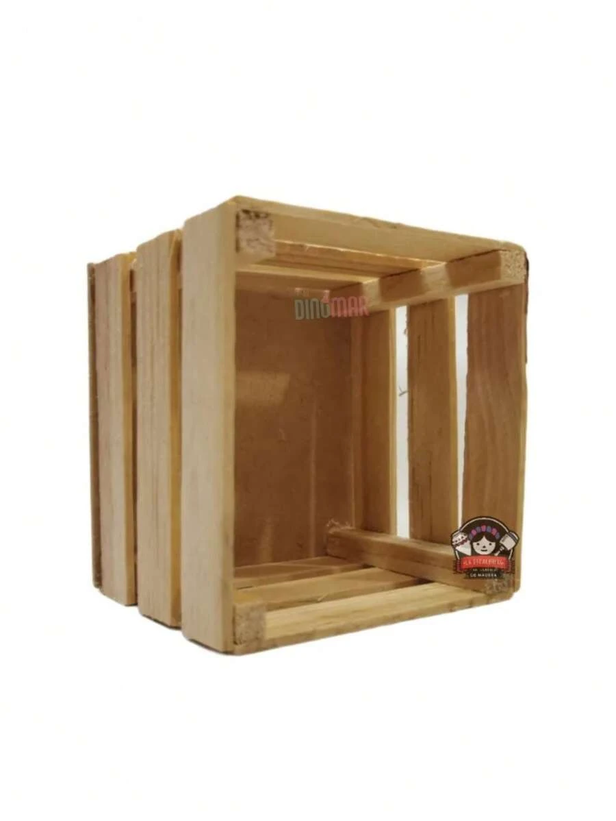 Huacales de Madera 10*10cm Centros de Mesa Decoracion Huacal Madera 6pzs Paquete Decoracion 10*10