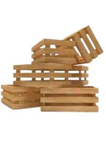 Huacales de Madera 10*10cm Centros de Mesa Decoracion Huacal Madera 6pzs Paquete Decoracion 10*10