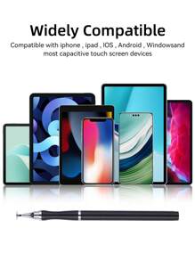 Universal Stylus Pen 2 In 1 For Drawing Handwriting Tablet Capacitive Screen Touch Pen For Tablet Mobile Phone Laptop Android IOS Accessories - Multicolor - View 2