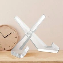 Giá trưng bày Acrylic trong suốt cho đĩa, bánh trà, tác phẩm nghệ thuật, giá trưng bày nghệ thuật, giá trưng bày đĩa tròn, giá trưng bày đồ lưu niệm, giá trưng bày đĩa gốm hình chữ X, khung trưng bày nghệ thuật đĩa than, kệ trưng bày sách thực đơn - Trong sáng - Xem 5