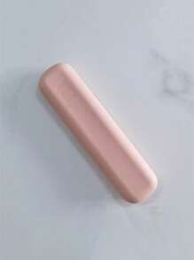 1 pieza Estuche protector de silicona para brochas de maquillaje, bolso de viaje portátil a prueba de polvo para almacenar brochas de maquillaje/lápices/lápiz labial/rímel y otras herramientas cosméticas, bolsa de aseo, bolsa de viaje, almacenamiento de maquillaje, bolsa de playa, vacaciones, artículos esenciales, útiles escolares, artículos esenciales de viaje, para mujer, para dormitorio universitario, para baño