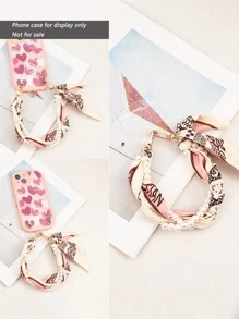 1pc Short Beaded Lanyard, Creative Pearl Woven Phone Strap With Double Buckle, Anti-Lost Phone Hanging Cord - Multicolor - View 6