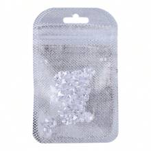 Circonita cúbica transparente, de cristal brillante y con corte en forma de huevo. Ideal para joyería DIY, arte de uñas, accesorios de ropa, fundas de teléfonos móviles, juguetes, regalos, decoraciones y adornos.