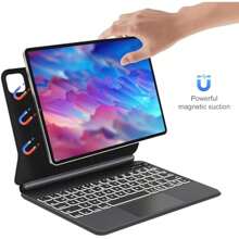Magic Keyboard Floating Magnetic Design Touch Trackpad Bluetooth Keyboard For IPad Pro 11 Inch IPad Air 4th 5th Gen 10.9 Inch Black - iPadAir11"(M2)2024MagicKeyboard - View 7