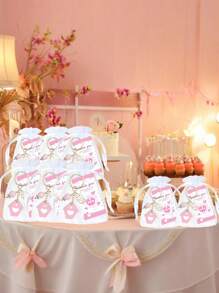 Set de 36/18/6 llaveros con huella de pie rosa, que incluye llavero, bolsa de malla y tarjeta de agradecimiento, para regalo de despedida de soltera/ducha, regalo para futura mamá, regalos para fiestas de boda, regalos navideños, decoración de fiesta de cumpleaños, regalos de despedida de soltera, regalos para invitados