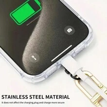360° Rotating Stainless Steel Mobile Phone Lanyard Connector, Ultra-Thin Metal Patch, Rope Attachment, Universal Mobile Phone Accessories - Multicolor - View 3
