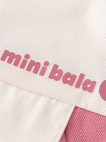 mini bala 年轻女孩户外运动服，拼色长袖运动套装