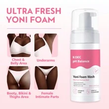 KOEC مجموعة العناية اليومية بالأعضاء التناسلية للمرأة تتضمن: زيت تجديد الأعضاء + رغوة غسول للحفاظ على توازن الأس الهيدروجيني