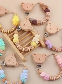 1 件定制首饰 - 纸盒时尚防丢失旅行专用适用于固定链玩具定制姓名夹礼品个性工艺品收藏姓名定制链夹圣诞礼物定制英文字母版本 - 选择您想要的朋友礼物/舒适礼物/木链礼物/节日礼物/生日礼物/新年礼物，多功能，装饰性，可重复使用，精致，时尚，高品质，色彩鲜艳，现代，定制，个性化，独特，适合他的理想礼物，适合她的理想礼物，男朋友，爸爸，女朋友，妈妈，家人，朋友，茶室，家庭，花园，办公室，周年纪念日，情人节，母亲节，生日，父亲节，毕业典礼，婚礼，乔迁 - 多色 - 查看 10