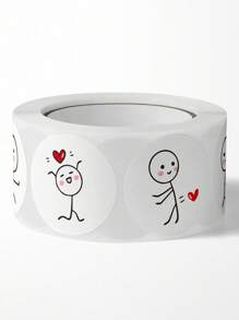 1 卷卡通火柴人可爱装饰贴纸，高品质剪贴簿贴纸，防水密封贴纸