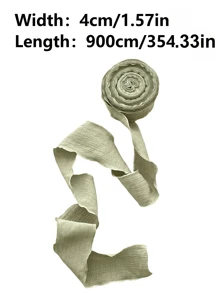 4cm Goddess/Mother's Day/Valentine's Day Ruched Silk Ribbon With High-End Elasticity, Scalloped Bubble Pleats For Cake/Birthday/Box/Gift/Wrapping, DIY Bow/Knot/Hair Accessories/Flower Bouquet/Gift Box/Cake Package, Floral Satin Ribbon Back To School Valentine Day