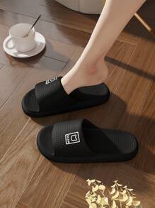 Plus Size 48-49 Men's Summer Outdoor/Indoor Slippers, Waterproof Slip-Resistant EVA Bath House Shower Sandals, Odor-Resistant, Unisex Large Size Home Flat Flip Flops