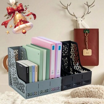 Multifunctional Desktop File Organizer, Includes Document Holder, File Tray, Magazine Rack, Book Shelf, Stationery Storage Rack, Office Suppliesen