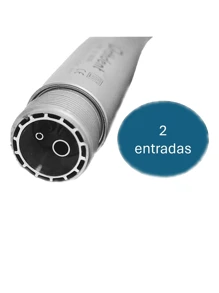 Pieza De Mano Alta Velocidad Entradas 2 Dental Sin led - Plateado - Ver 3