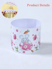 10/24pcs Easter Rabbit Egg Pattern Bottle Stickers, Happy Easter Party Decoration Supplies, Cute Easter Bunny Gift Packaging Stickers, Spring Easter Holiday Water Bottle Wrapping Supplies