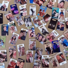 1 st. Aangepast draagbaar fotoalbum, PU leren sleutelhangerhouder, compact fotoalbum met sleutelhangerbevestiging