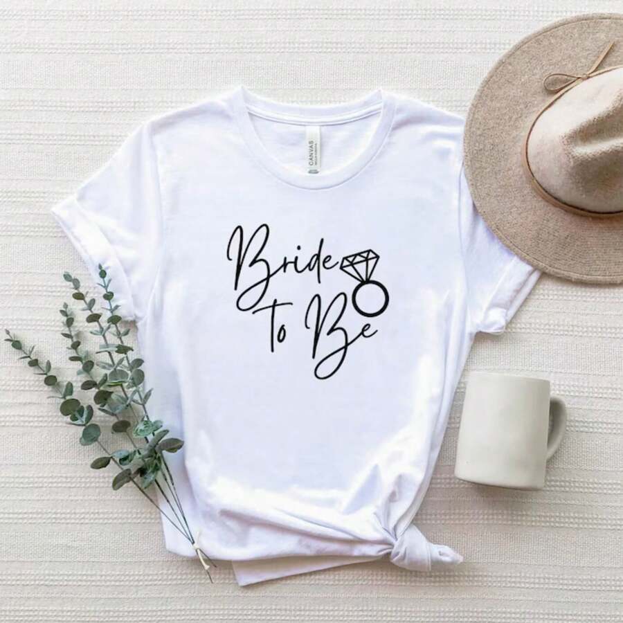 Bride To Be Shirt, Bridal Party Shirt, Bride To Be T-Shirt, Bachelorette Party Shirt, Gift For Bride, Wedding Tee, Cute Bride Shirts