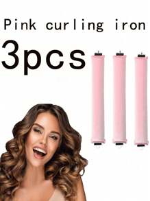 3pcs Hook Rubber Curling Tool, Heat-Free Curling Iron, Big Wave Curling Tool, Sleep Curling Tool - Multicolor - View 11