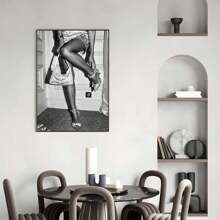 Tranh nghệ thuật treo tường cao cấp, chất liệu canvas, tranh đen trắng, poster trang nhã, trang trí cao cấp cho phòng ngủ, phòng khách hoặc văn phòng, có tùy chọn không khung hoặc có khung. - Nhiều màu - Xem 4