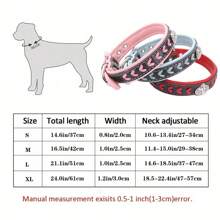 CL156 Woven Decorative Pet Collar, Rhinestone Crown Design Dog Collar, Soft Lining For More Comfort, Suitable For Small/Medium/Large Dogs - Multicolor - View 4