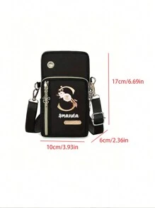 Aanpasbare mini-crossbodytas met telefoonvak en portemonnee - waterdicht, casual stijl voor dagelijks gebruik en reizen - perfect cadeau-idee, mini-crossbodytas, waterdicht, telefoonvak, portemonnee