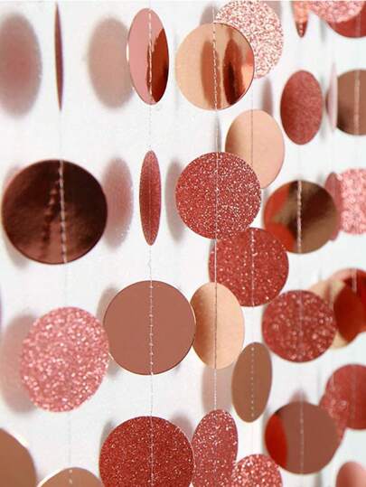 1 Pack 4M Round Circle Hanging Flag Garland For Party Decoration