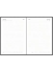 Premium 2025 A4 Desk Diary For Professionals - Featuring Two Pages Per Day, Hardback Leathergrain Cover, And Comprehensive Business Planning Tools - Elegant Black Design - Black - View 4