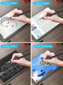Universal Stylus Pen 2 In 1 For Drawing Handwriting Tablet Capacitive Screen Touch Pen For Tablet Mobile Phone Laptop Android IOS Accessories - Multicolor - View 3