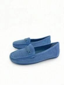 Women Flats - Màu xanh lam - Xem 2