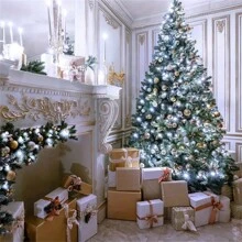 1 pieza Luces de hadas de secuencia de LED con batería, decoración navideña interior/exterior, decoración para bodas y fiestas - Material plástico, eficiente energéticamente, fácil de colgar, baterías no incluidas