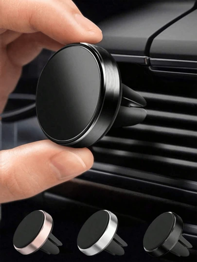 1 st universal magnetisk bilhållare, kompatibel med iPhone X, magnetiskt luftventilfäste, stöder GPS-navigering kompatibel med iPhone, Android-telefon, present till födelsedag, familj, vänner för sommaren luftventil telefonhållare, biltillbehör