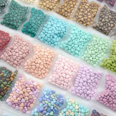 100 Stücke/Beutel herzförmige Siegelwachsperlen für Siegelstempel, Handwerk-Verzierung von Karten-Umschlägen, Feuerlack-Siegelwachs, für DIY-Basteln, Geschenkverpackung, Umschlag-Versiegelung, Partyeinladungen, Scrapbooking, Rückkehr zur Schule, Schulbedarf