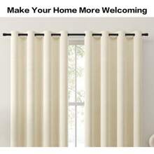 Cortinero Metal Barras Tubos Para Cortina Ajustable - Blanco - Ver 8