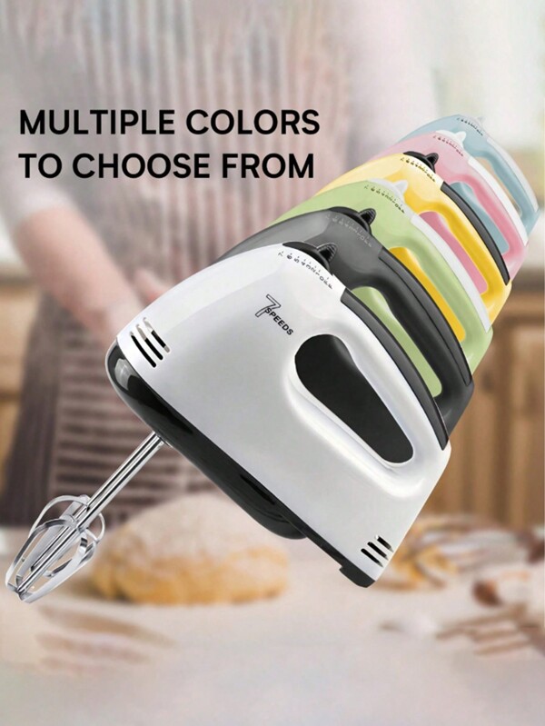 PANCERKA 1set Electric Hand Mixer, 7-Speed Hand-Held Egg Beater Whisk Breaker, Electric Mixer, Home Appliances Stirrer, Electric Food Mixers Kitchen Bowl Aid Whisk Mixin